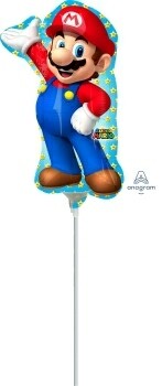 Globo Mario Bros 14 pulgadas centro de mesa