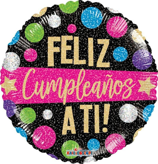 Globo  cumpleaños 18 pulgadas helio