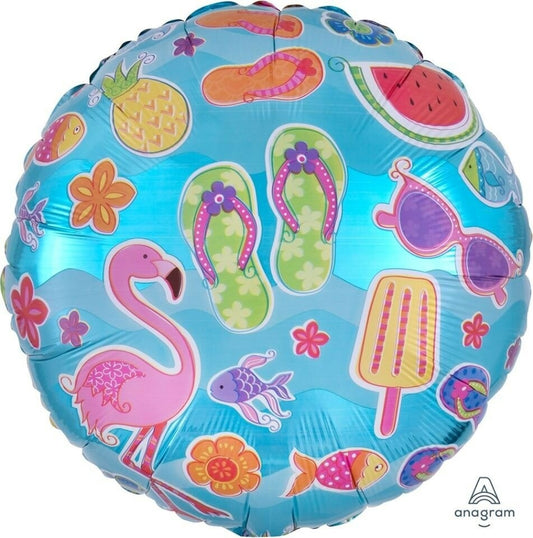 Globo Flamingos Chanclas 18 pulgadas helio