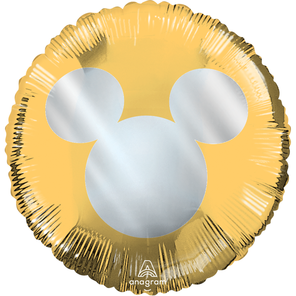 Globo Mickey Mouse oro 18 pulgadas helio