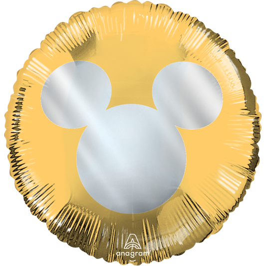 Globo Mickey Mouse oro 18 pulgadas helio