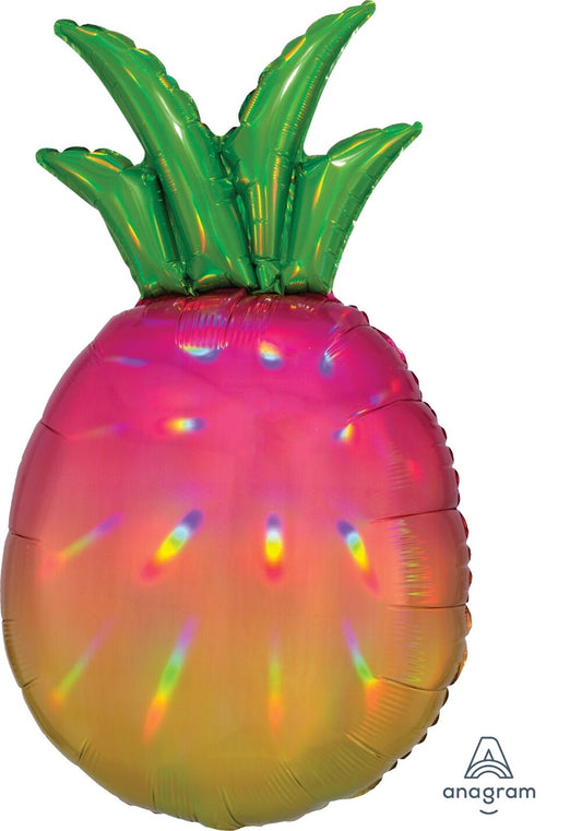 Globo Piña Iridiscente Supershape Helio