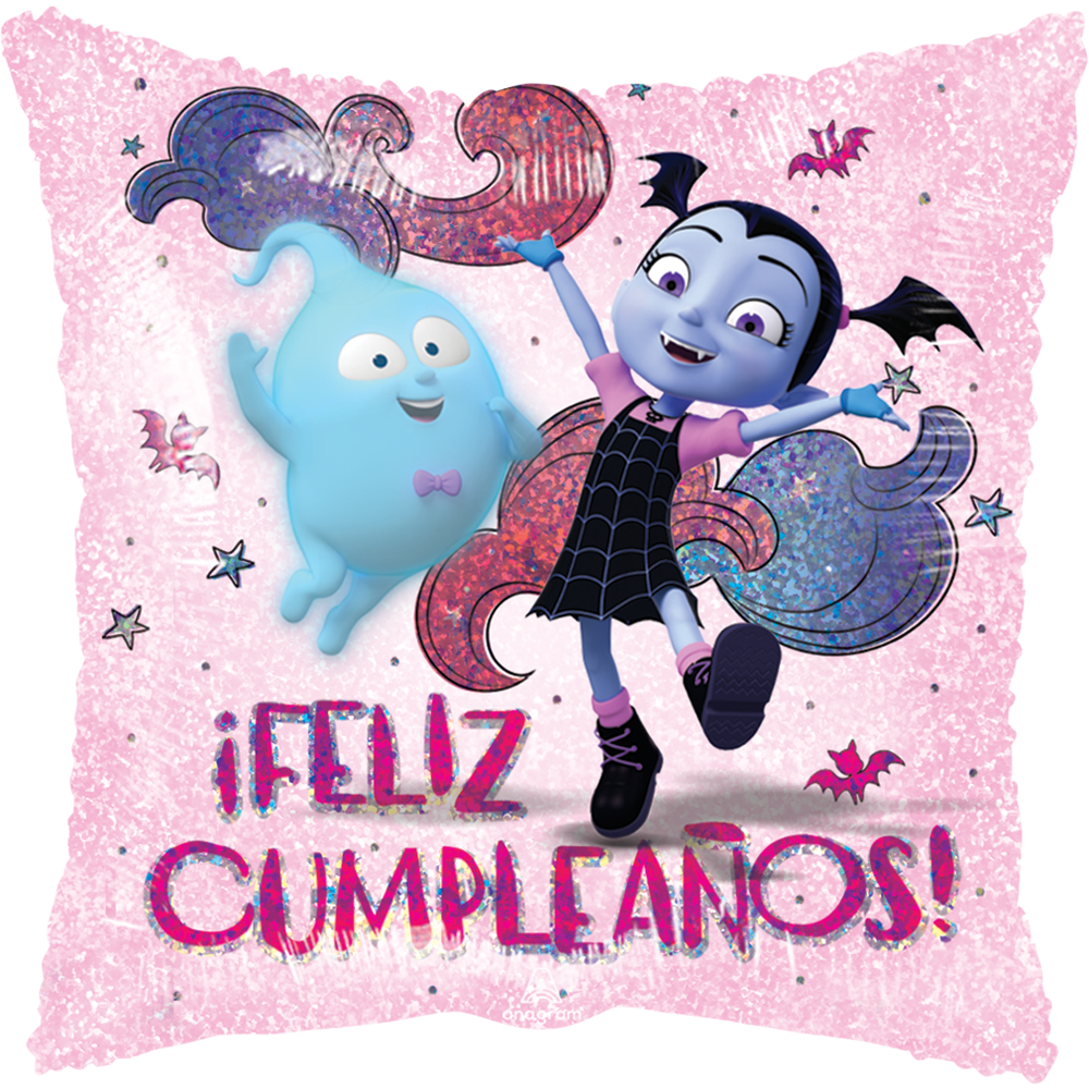 Globo Vampirina Feliz Cumpleaños 18 pulgadas Helio