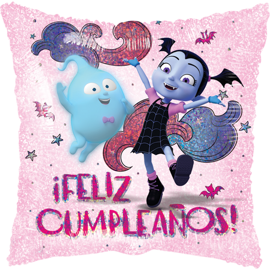 Globo Vampirina Feliz Cumpleaños 18 pulgadas Helio