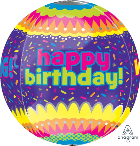 ORBZ helium birthday balloon