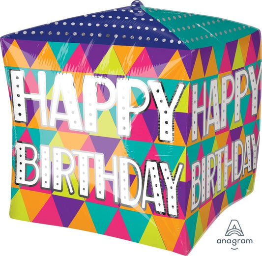 CUBEZ helium birthday balloon