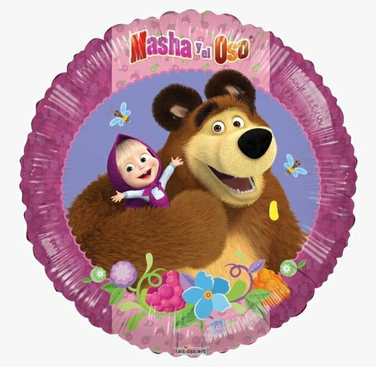 Globo Masha y el Oso 18 pulgadas Helio