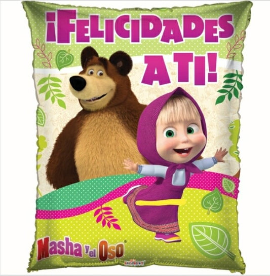Globo Masha y el Oso 22 pulgadas Helio