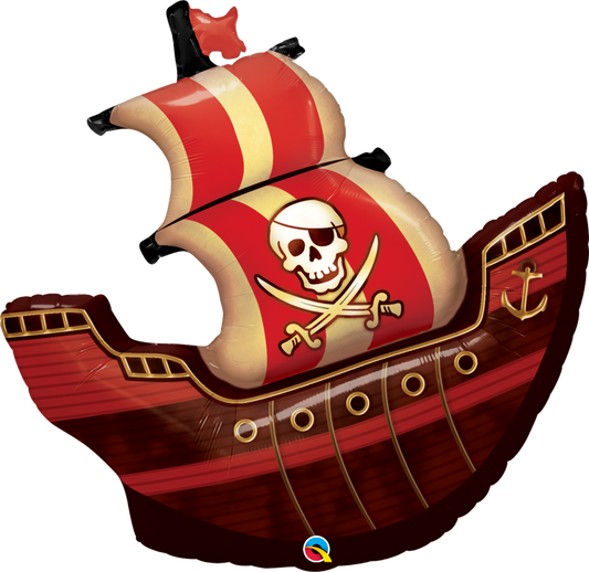 Globo Supershape Barco Pirata Qualatex
