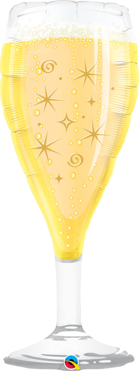 Globo Supershape Copa de Champaña Qualatex