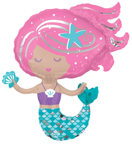 Globo Sirena Brillante Supershape Helio