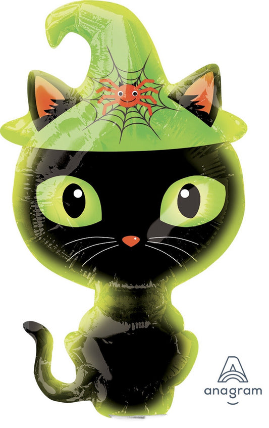 Globo Halloween Black kitty Supershape Helio