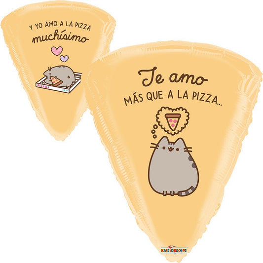 Globo Pusheen Amor A La Pizza 22 pulgadas Helio