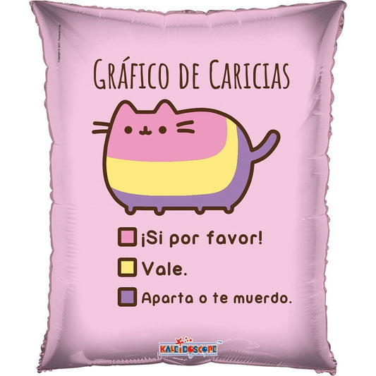 Globo Pusheen Arcoiris 22 pulgadas Helio