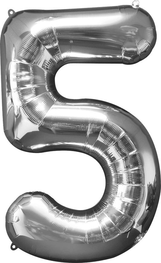 Globo Numeros 34 pulgadas Color Plata Anagram