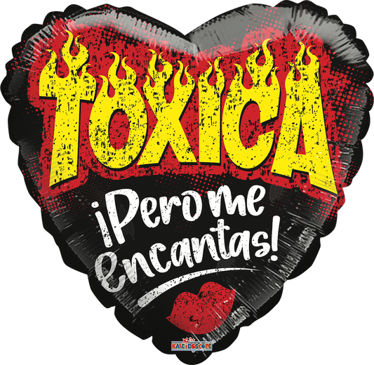 Globo Tóxica pero me encantas 18 pulgadas Helio