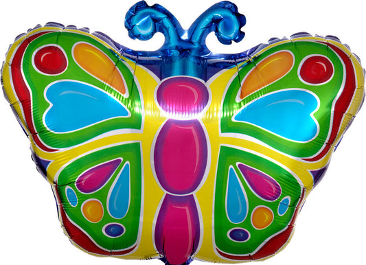 Globo Mariposa Colores 18 pulgadas Helio