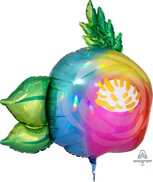 Globo Beautiful Flower Supershape Helio Iridiscente