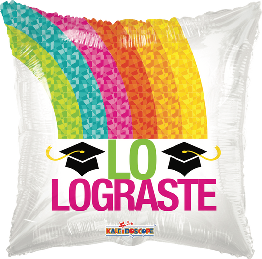Lo Lograste Arcoiris 18 pulgadas helio