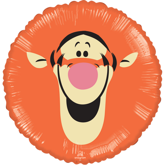 Globo Tigger Face 18 pulgadas Helio