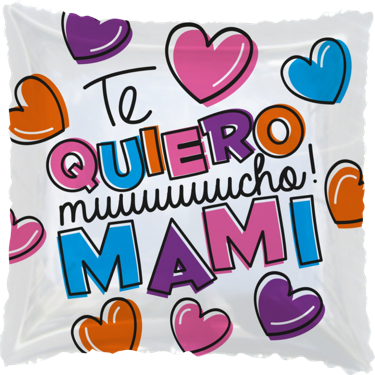 Globo Te Quiero Muuucho Mami 18 pulgadas Helio