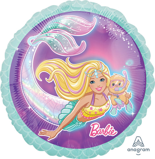 Globo Barbie Sirena 18 pulgadas Helio