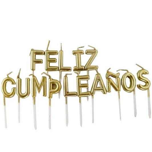 Vela Cumpleaños Letrero Metálico
