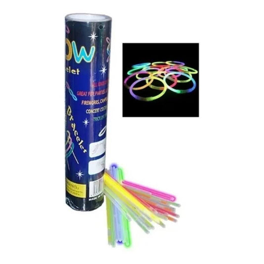 Paquete Pulseras Neon 100 Pzas