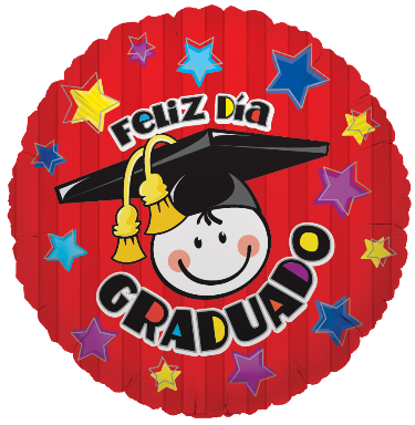 Feliz día graduado! 18 pulgadas
