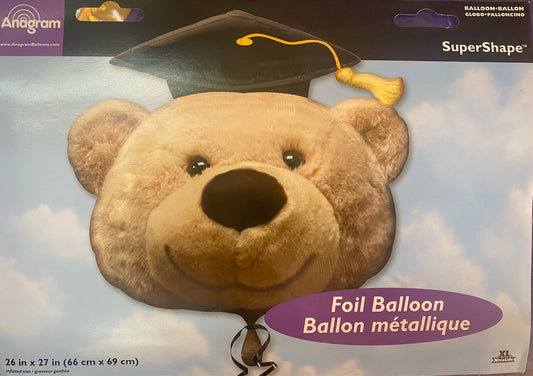 Globo Graduacion Oso Peluche Supershape helio