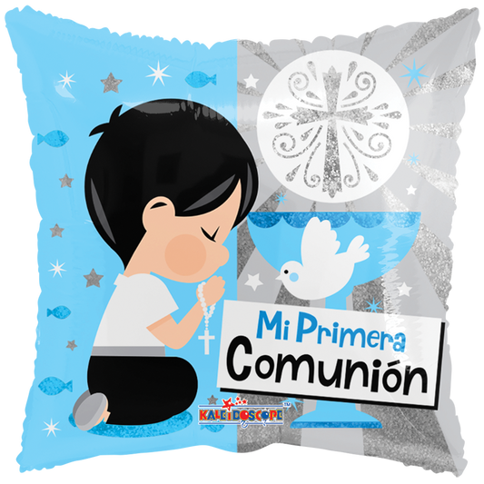 Globo Primera Comunion Niño 18 pulgadas Helio