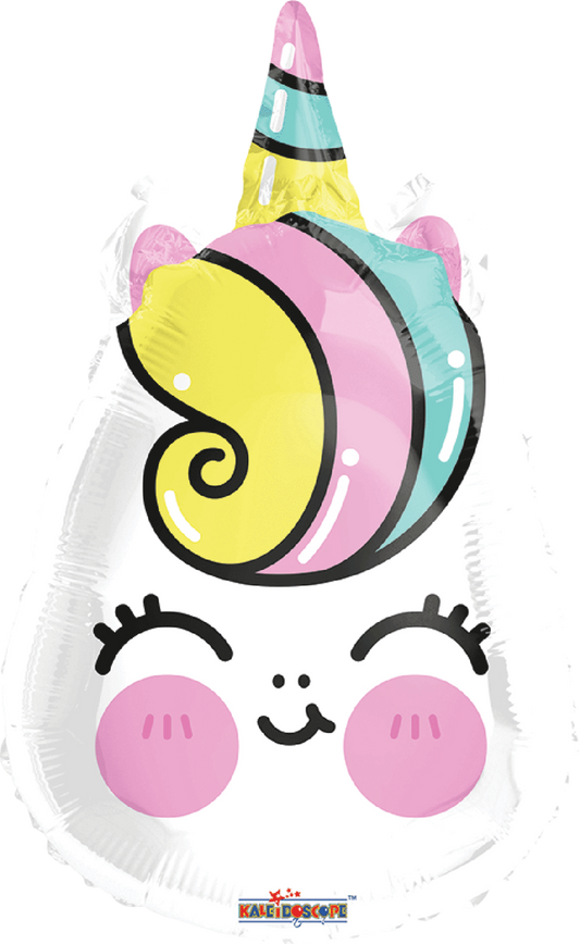 Globo Unicornio Pastel 22 pulgadas Helio