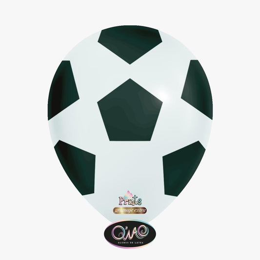 Bolsa de Látex Decorado Futbol 12”