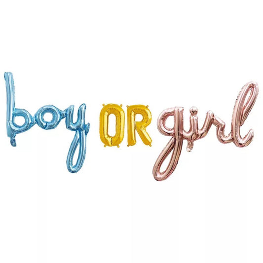 Letrero Globos Boy or Girl