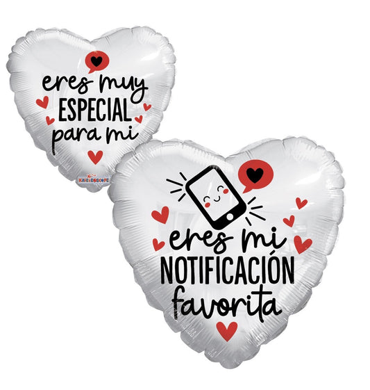 Globo Amor Eres mi notificación favorita 18 pulgadas