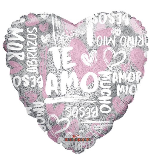 Globo Amor Te amo mucho 18 pulgadas