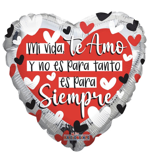 Globo Amor Es para siempre 18 pulgadas