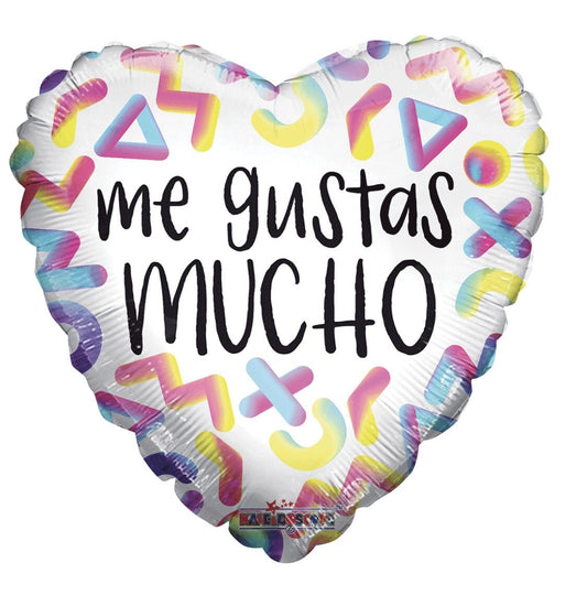 Globo Amor Me gustas mucho 18 pulgadas