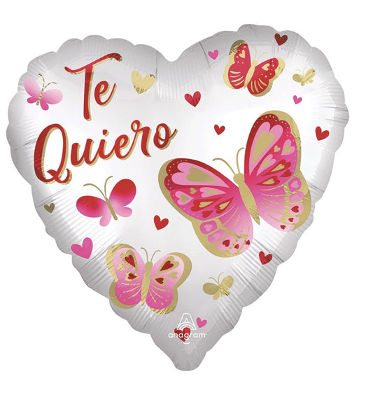 Globo Amor Te quiero Mariposa 18 pulgadas