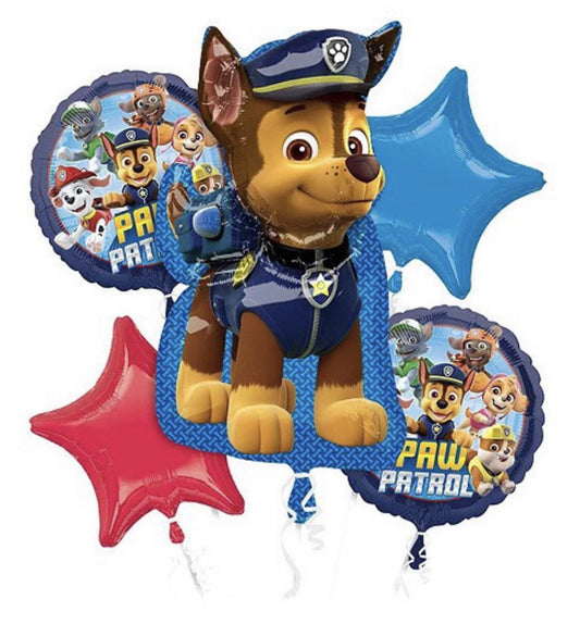 Kit de globos Chase Paw Patrol 5 pzas