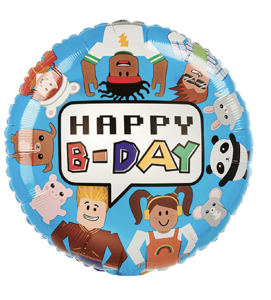 Globo Cumpleaños Roblox 18 pulgadas Helio