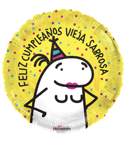 Feliz cumpleaños vieja sabrosa 18 pulgadas Helio