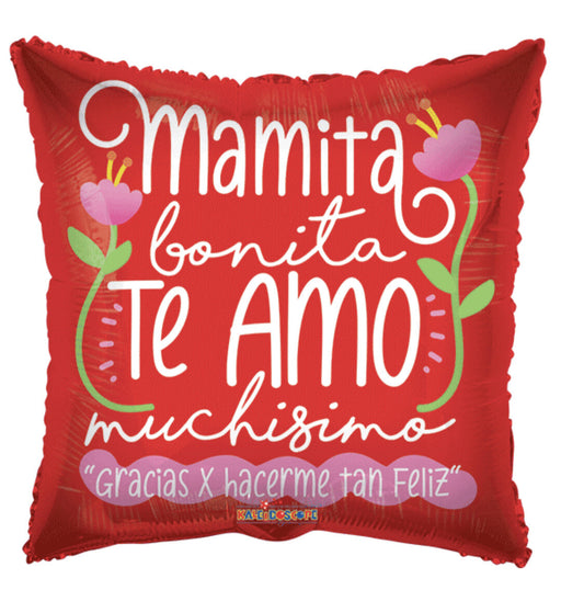 Mamita Te Amo 18 pulgadas Helio