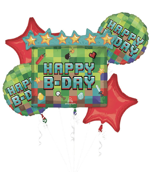 Kit de globos Minecraft 5 pzas