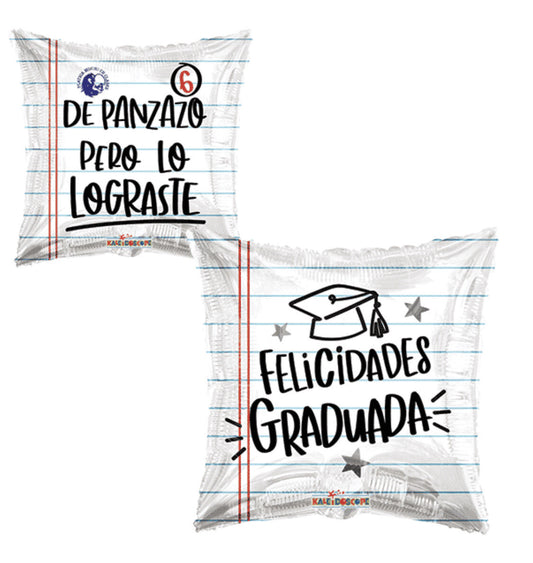 Felicidades graduada 9 pulgadas