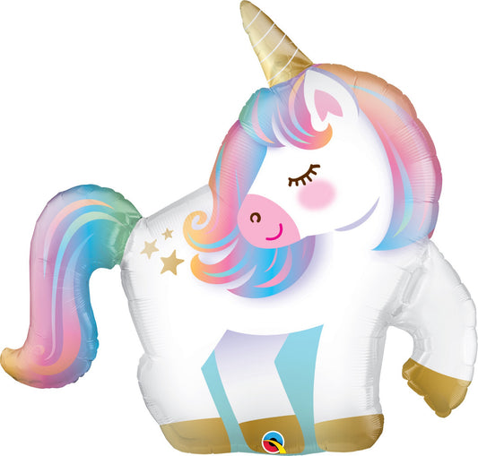 Globo Unicornio Pastel qualatex Supershape Helio