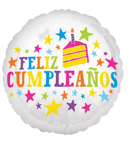 Feliz Cumpleaños 18 pulgadas helio
