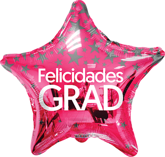 FELICIDADES GRAD STAR ROSA
