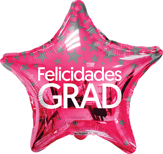 FELICIDADES GRAD STAR ROSA