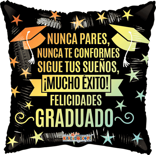 NUNCA PARES GRADUADO 18 pulgadas helio